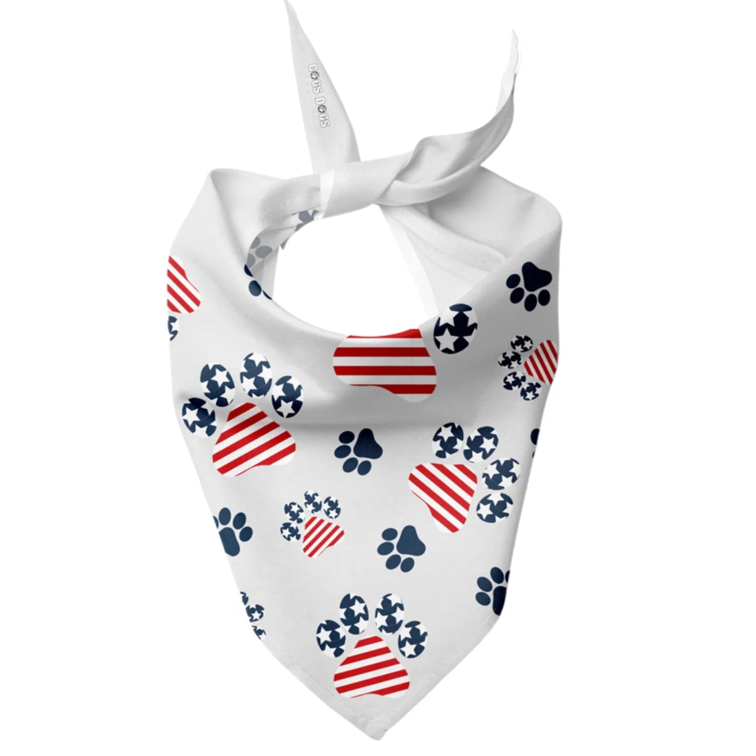 4th of July Dog Paws Dog Bandana