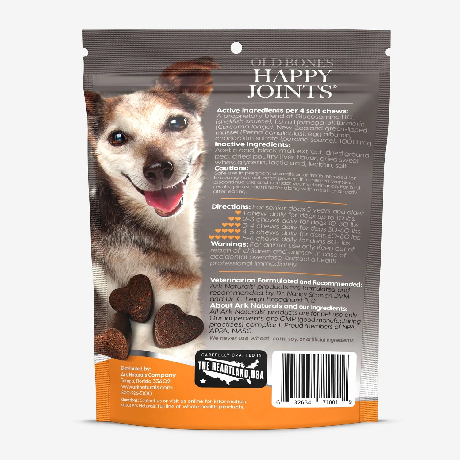 Ark Naturals Gray Muzzle Old Bones Happy Joints Dog Soft Chews