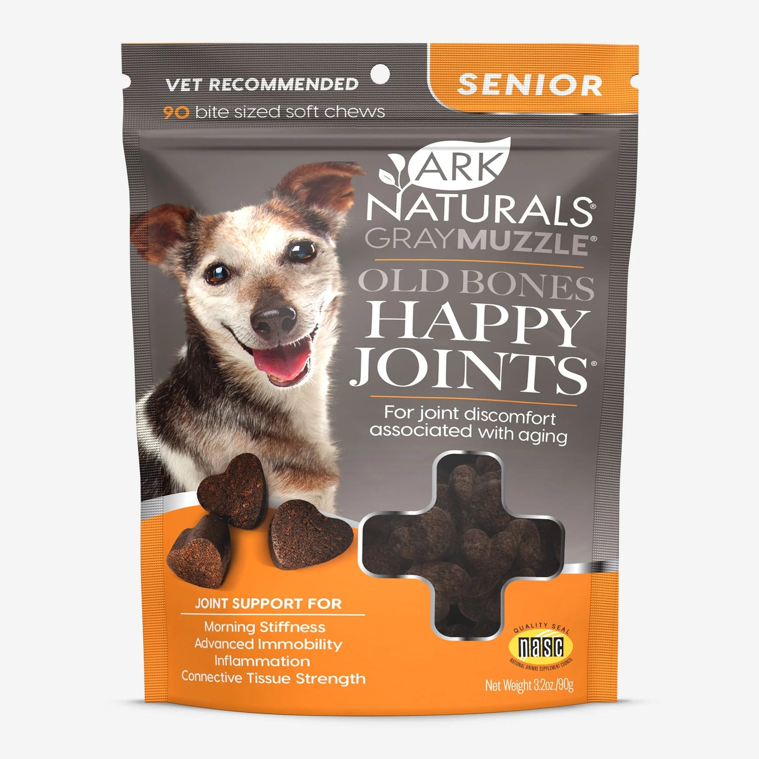 Ark Naturals Gray Muzzle Old Bones Happy Joints Dog Soft Chews