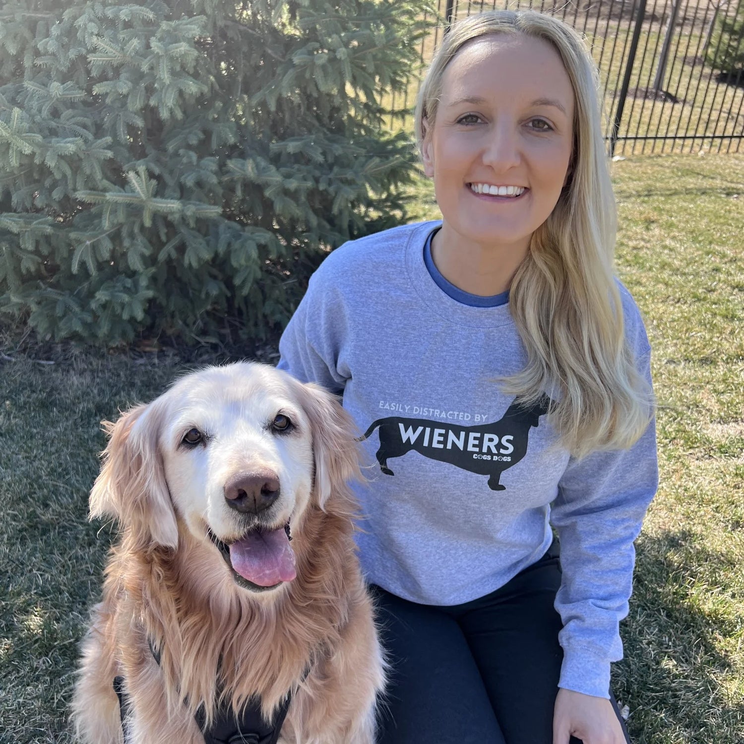 Easily Distracted by Wieners Unisex Sweatshirt