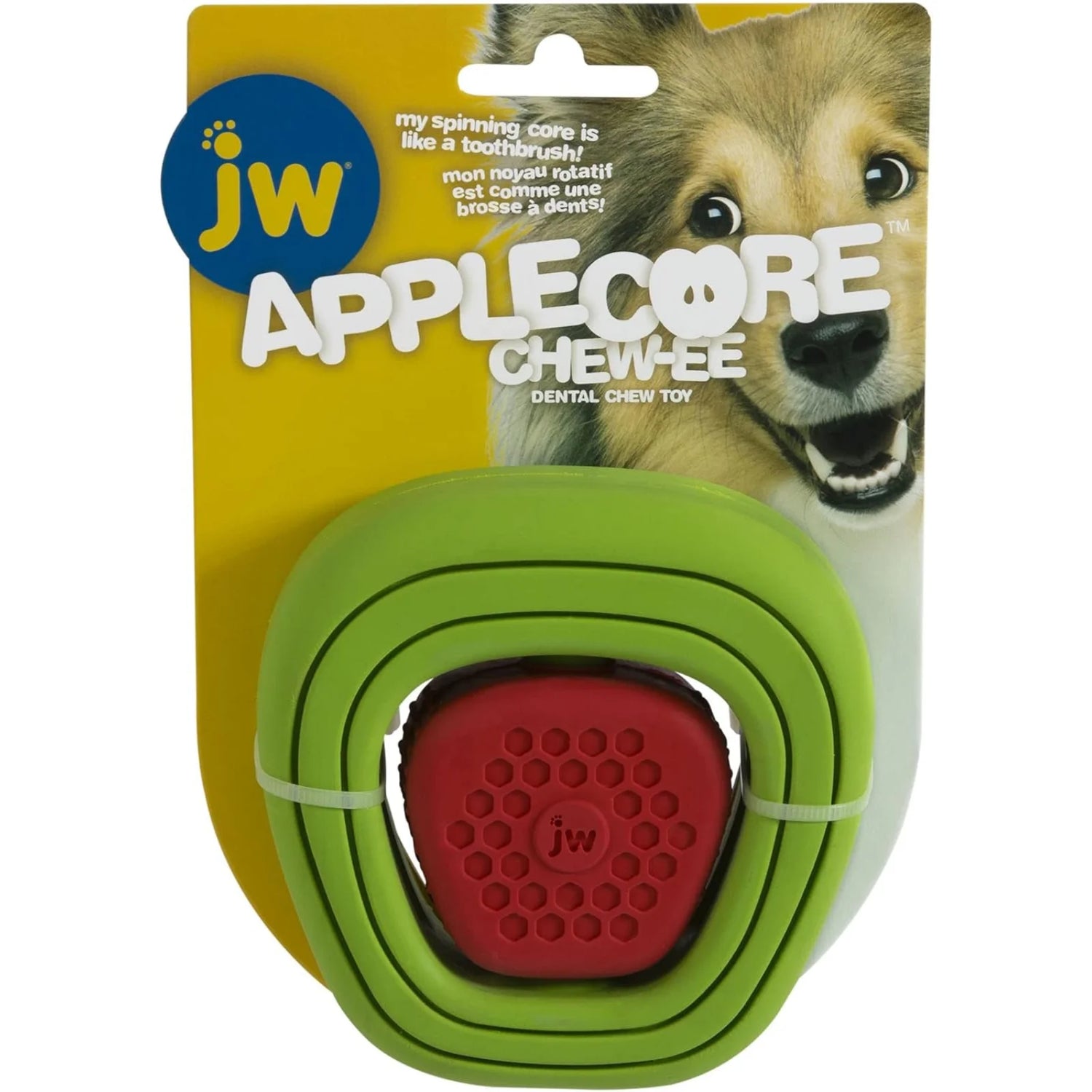JW Apple Core Chew-ee Dental Dog Toy