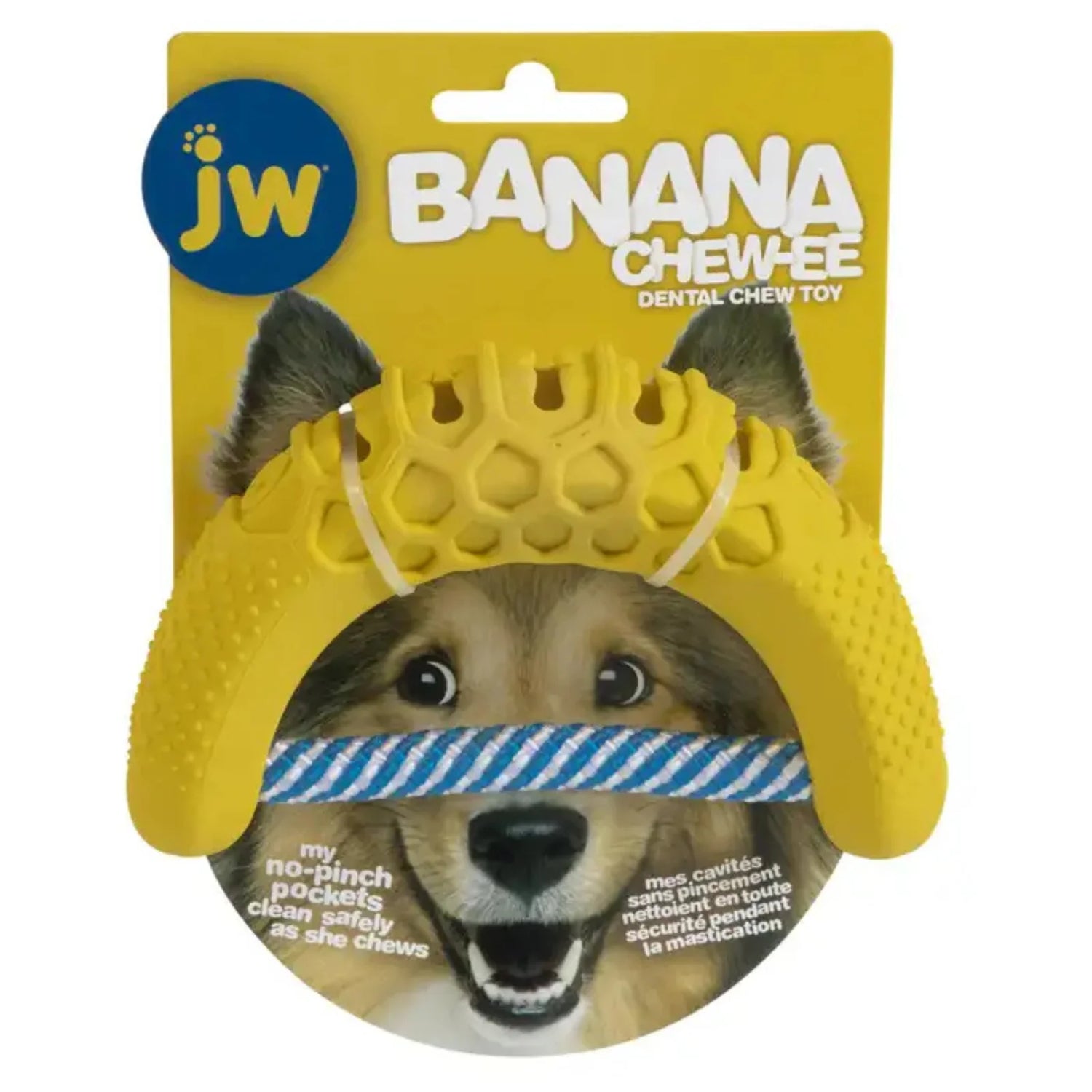 JW Banana Chew-ee Dental Dog Toy