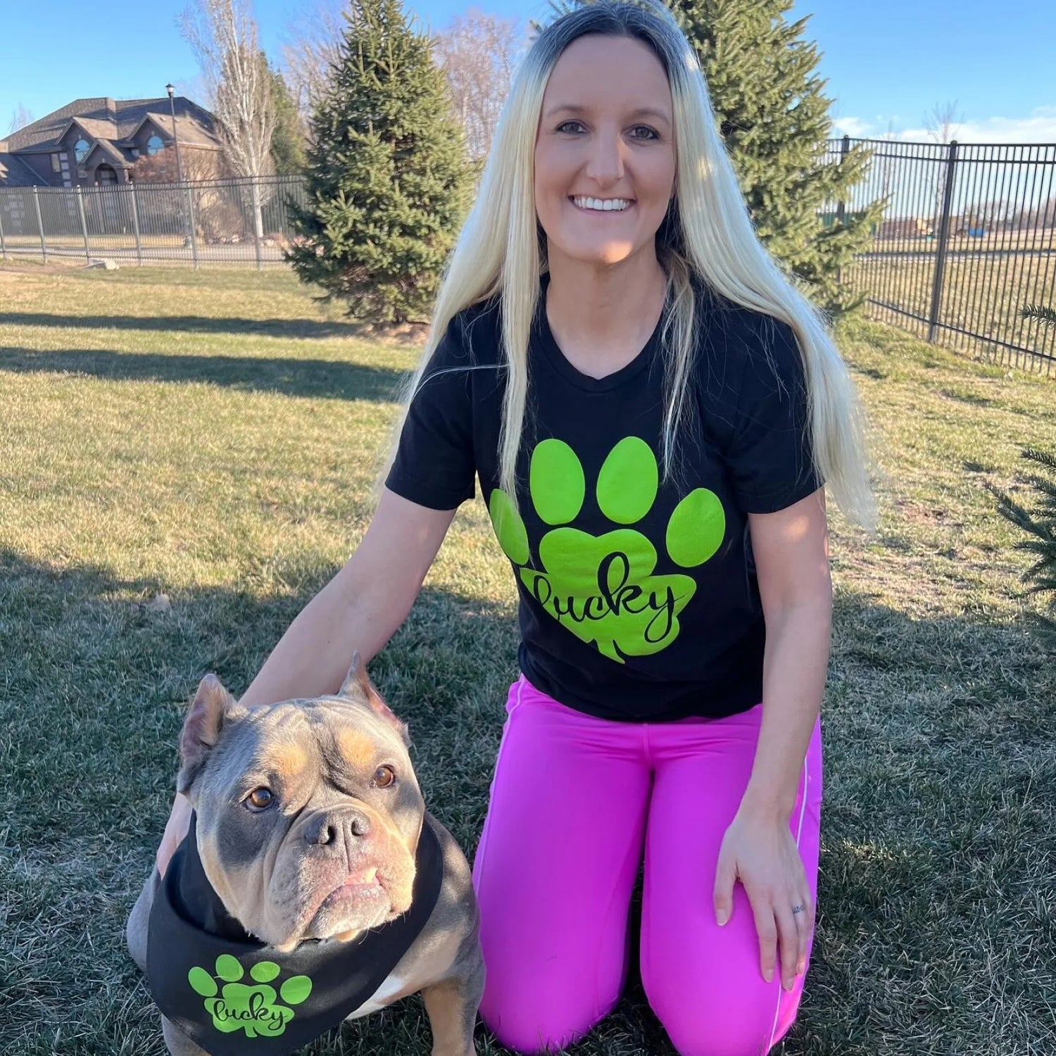 Lucky T-Shirt & Dog Bandana Bundle