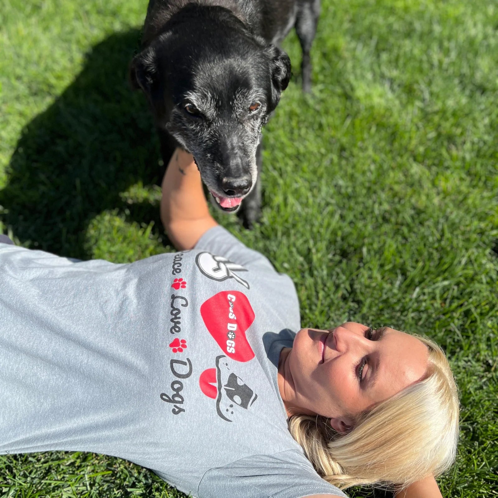 Canine Emma Loves Dogs LIMITED EDITION Unbroken Dog Emma V-Neck