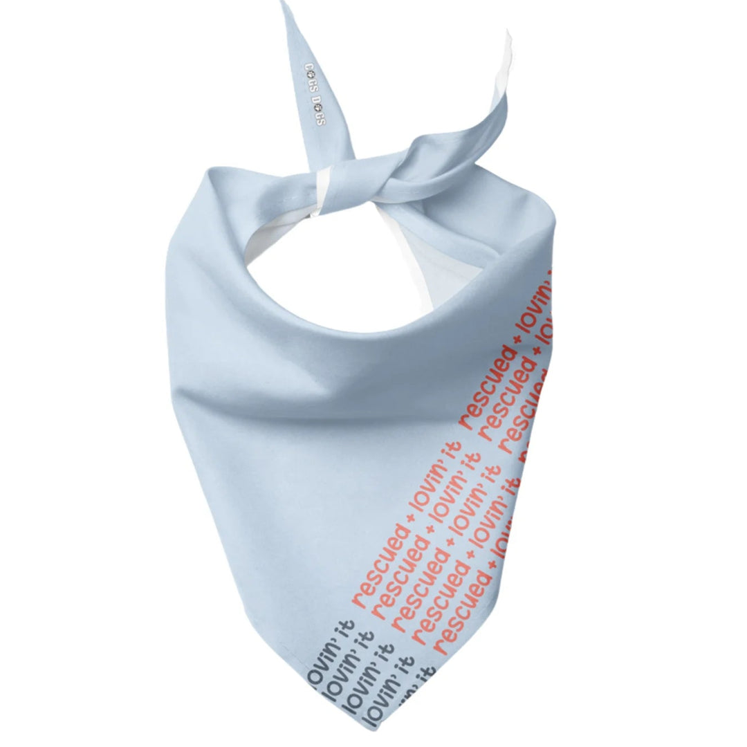 Rescued + Lovin' It Dog Bandana