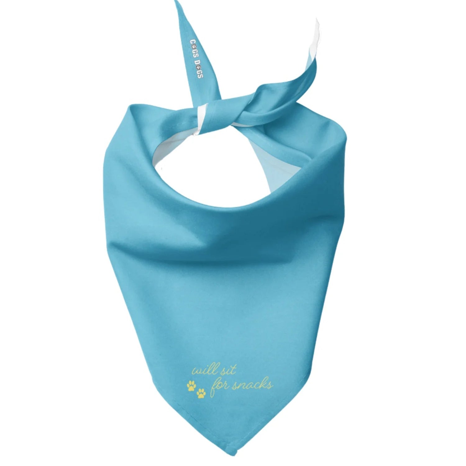 Will Sit For Snacks Dog Bandana