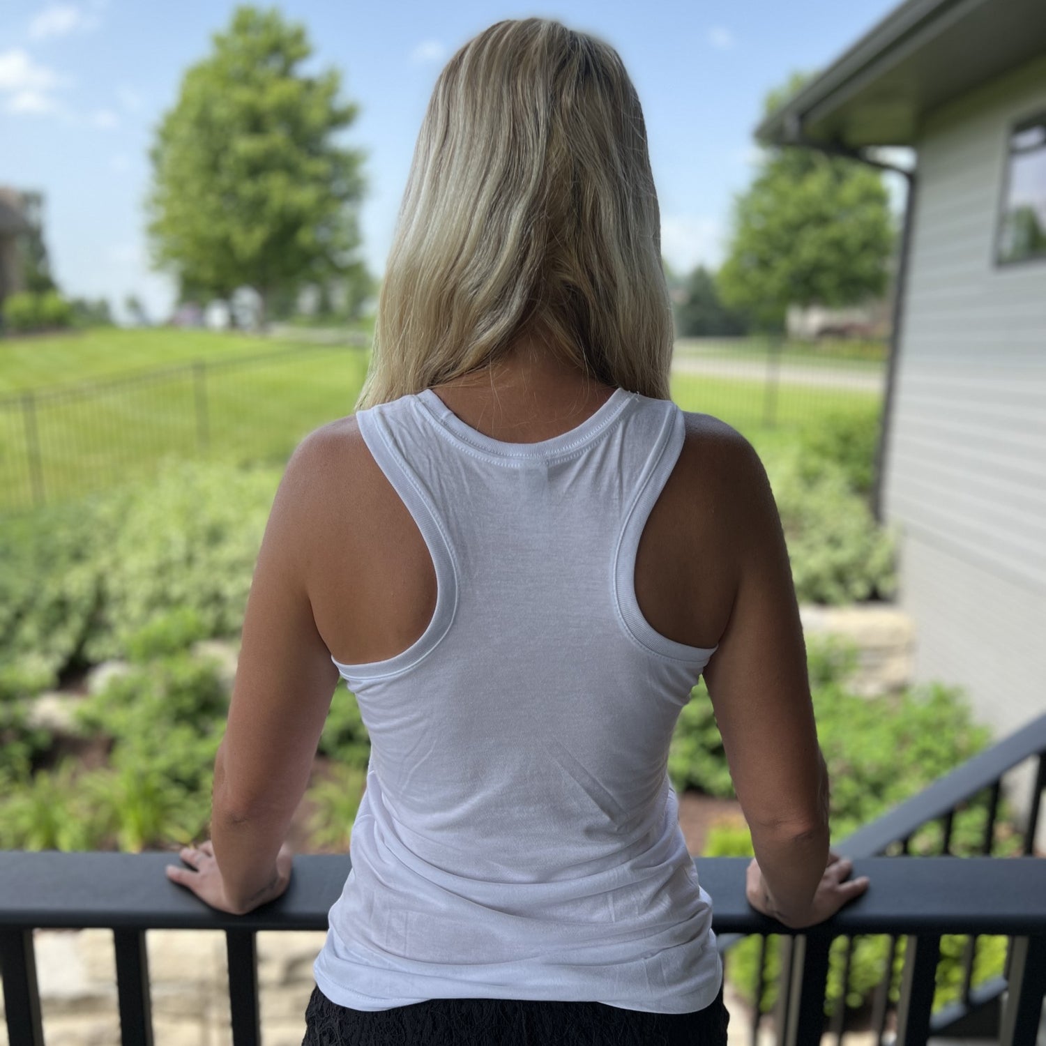 Dog Bless The USA Women's Racerback Tank