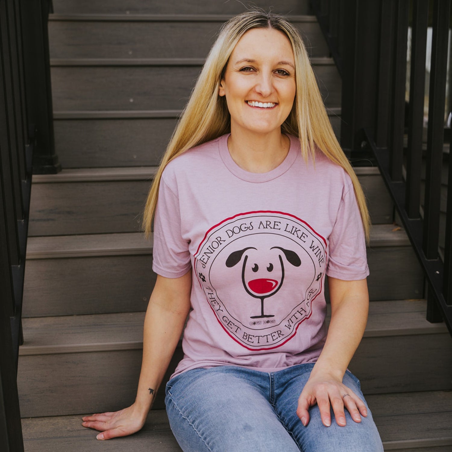 Senior Dogs Are Like Wine They Get Better With Age T-Shirt