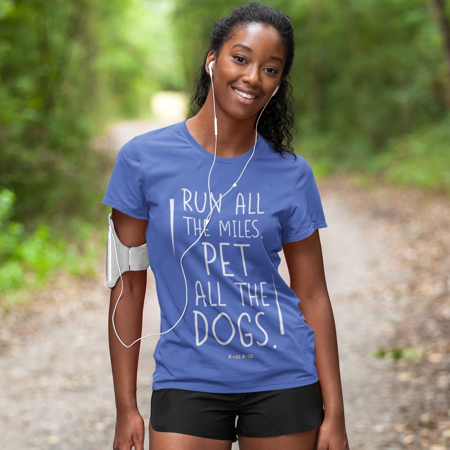 Run All The Miles. Pet All The Dogs. T-Shirt