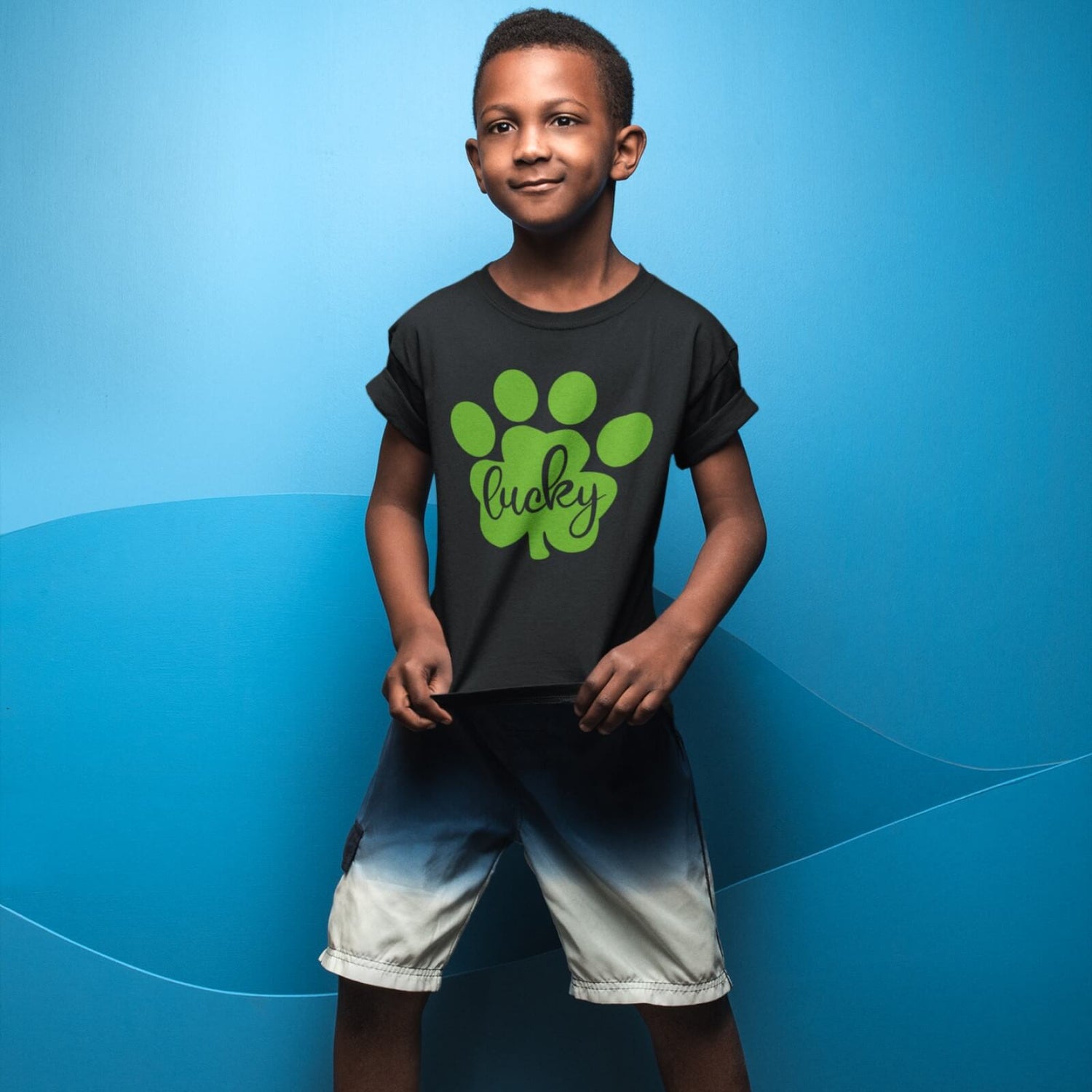 Lucky Dog Paw Youth T-Shirt
